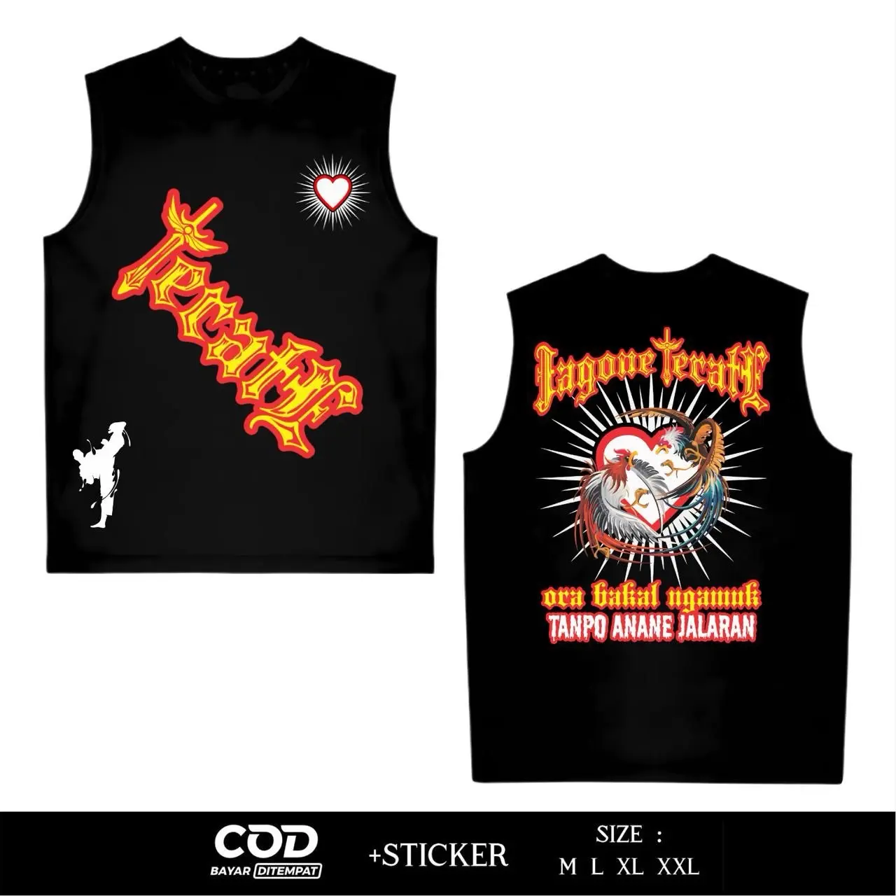 Singlet Jagone Terate PSHT 1922 Desain Kekinian Sablon DTF