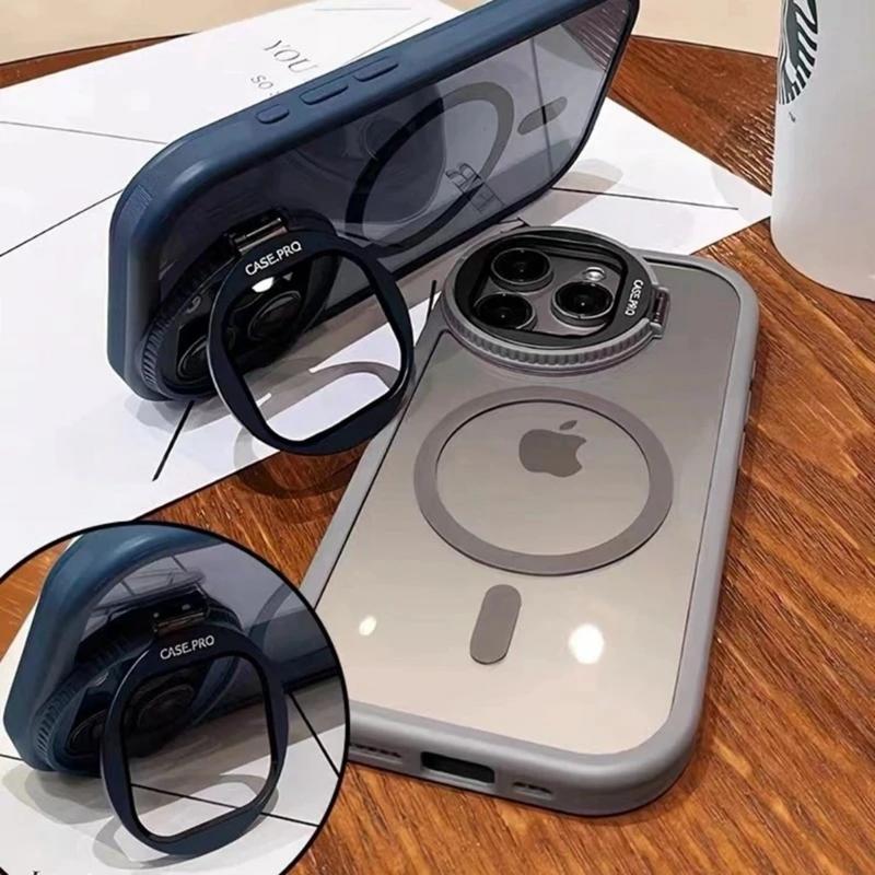 Product Introduction of DAJII With Camera Protection And Holder Magnetic Wireless Charging Clear Shockproof Case Compatible for iPhone 16 15 14 13 12 11 Pro Max Plus Phone Case Back Cover 6