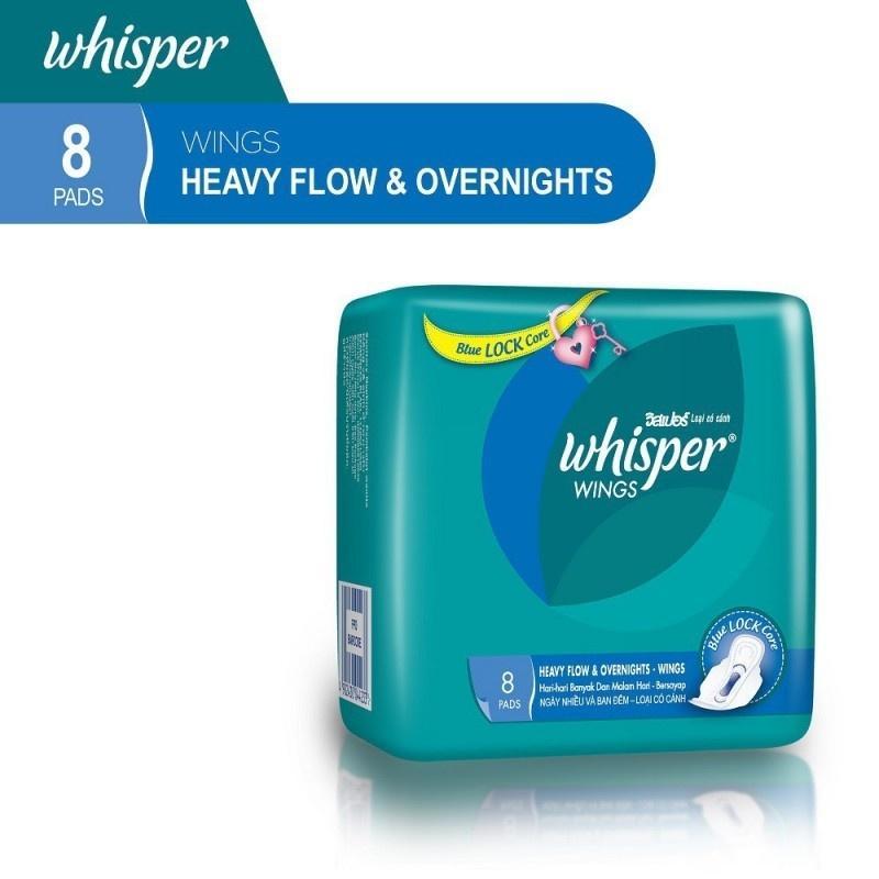 Product Introduction of Whisper overnight 8's for Heavy flow days 19