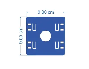 PLAT GALVANIS 1MM 9X9 CM Custom Laser Cutting
