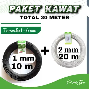 HEMAT - Paket Kawat Ecer 30 Meter Kawat Bonsai Aluminium Wire