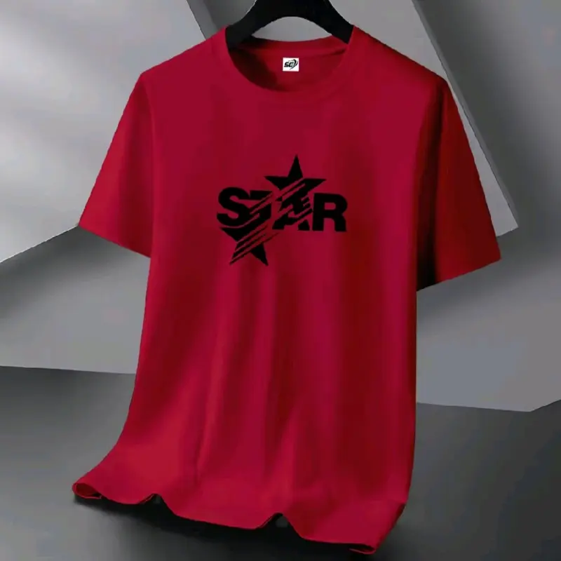 kaos oblong atasan cowok dewasa lengan pendek ukuran ( M/L/XL/XLL/XXXL katun motif star2 2