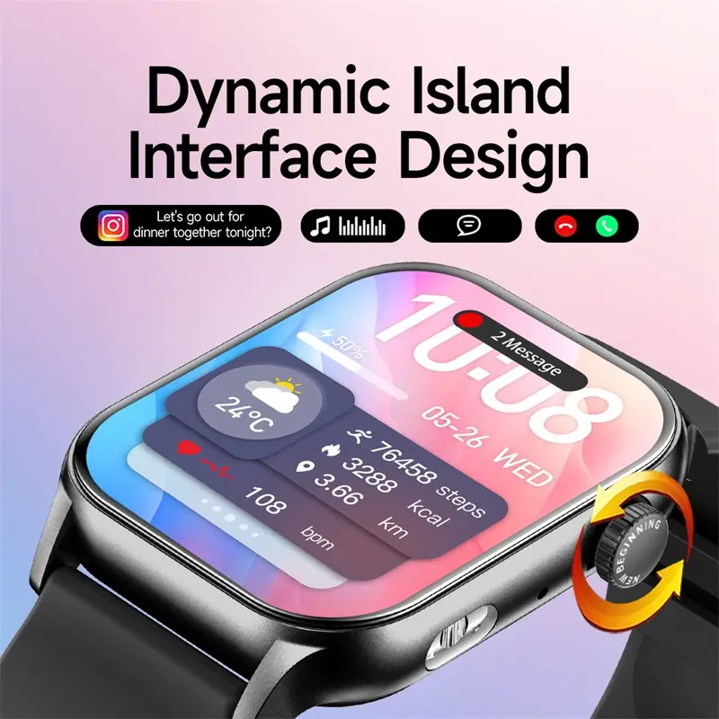 SKMEI B58 | jam tangan militer  | smartwatch wanita l senter tersendlr I AMOLED display | Bluetooth phone call | Detak jantung  | Oksigendarah olahraga fitness 2