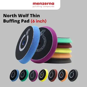 Busa Mesin Poles Mobil NORTH WOLF Foam Pad Thin 5 Inch Northwolf Rotary Dual Action Polisher