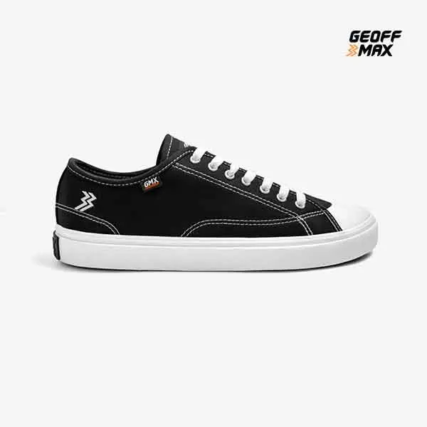 Geoff Max - Timeless Low Black White STZ | Sepatu Pria Wanita Shoes Sneakers Casual Sekolah Kuliah