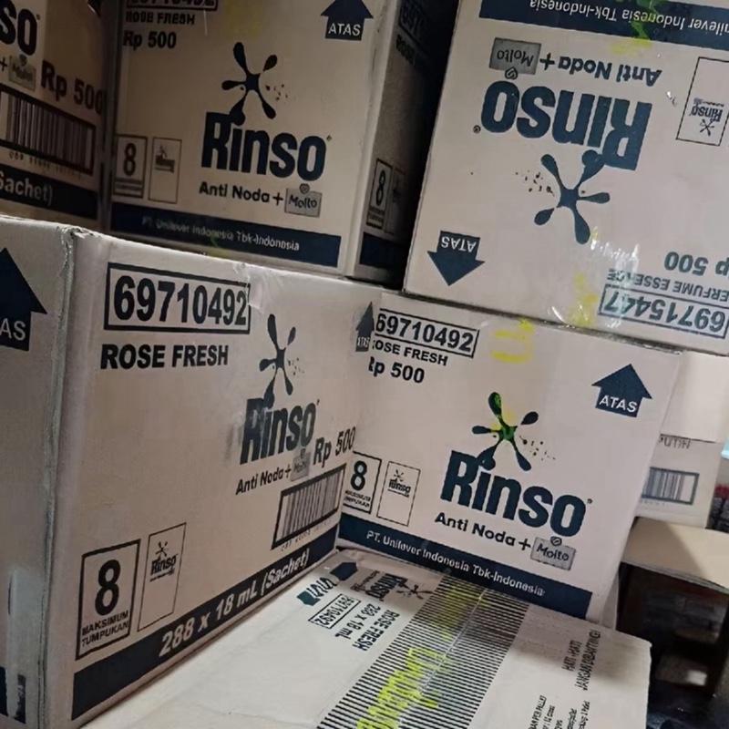 Rinso Cair - isi 30 sachet - kemasan renceng - isi 18 ml - pembersih pakaian- Warna RANDOM 4
