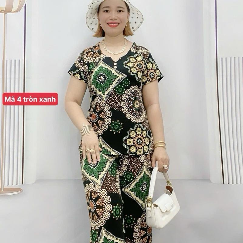 Mã 4  .Đồ bộ tay ngắn quần lỡ chất vải thun mềm mịn mát thấm hút mồ hôi sai 45kg đến 100kg 5