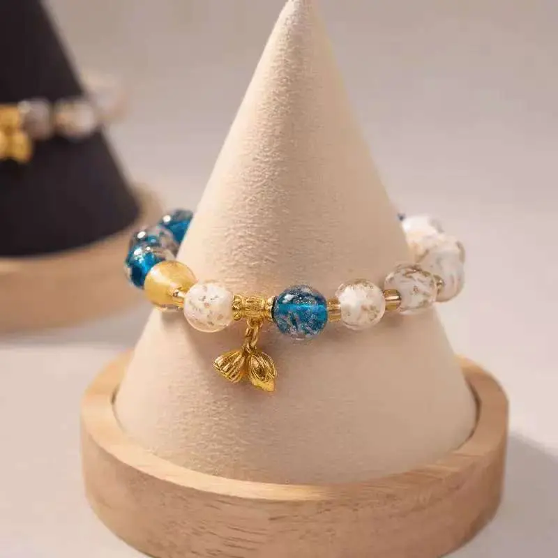Vòng Tay Hai Màu, Dành Cho Bé Gái, Đính Kèm Thủy Tinh Dạ Quang 3