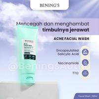 Gambar Bening's Paket 3in1 Acne Care Facial Wash Night Cream Sunscreen Jerawat Perawatan Wajah Siang Malam Kulit Berjerawat Bruntusan Benings Clinic dari Bening's Skincare Authorize Kab. Bandung 2 Tokopedia