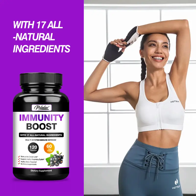 Pslalae - Immune Supplement - with Elderberry, Vitamin C, Zinc - Gluten Free, Non-GMO 2