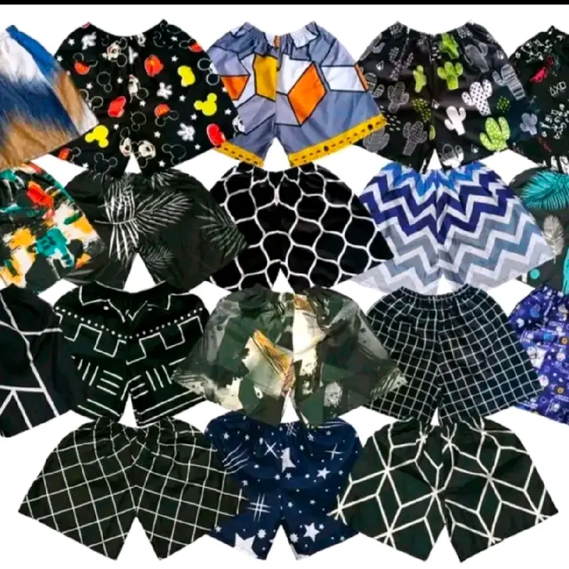 Paket Hemat 20 Pcs Celana Pendek Boxer Kolor Motif Unisex All Size - Lembut, Kotak, Katun, Panjang, Melar, Karet, Remaja, Shorts, Tidur Dewasa 5