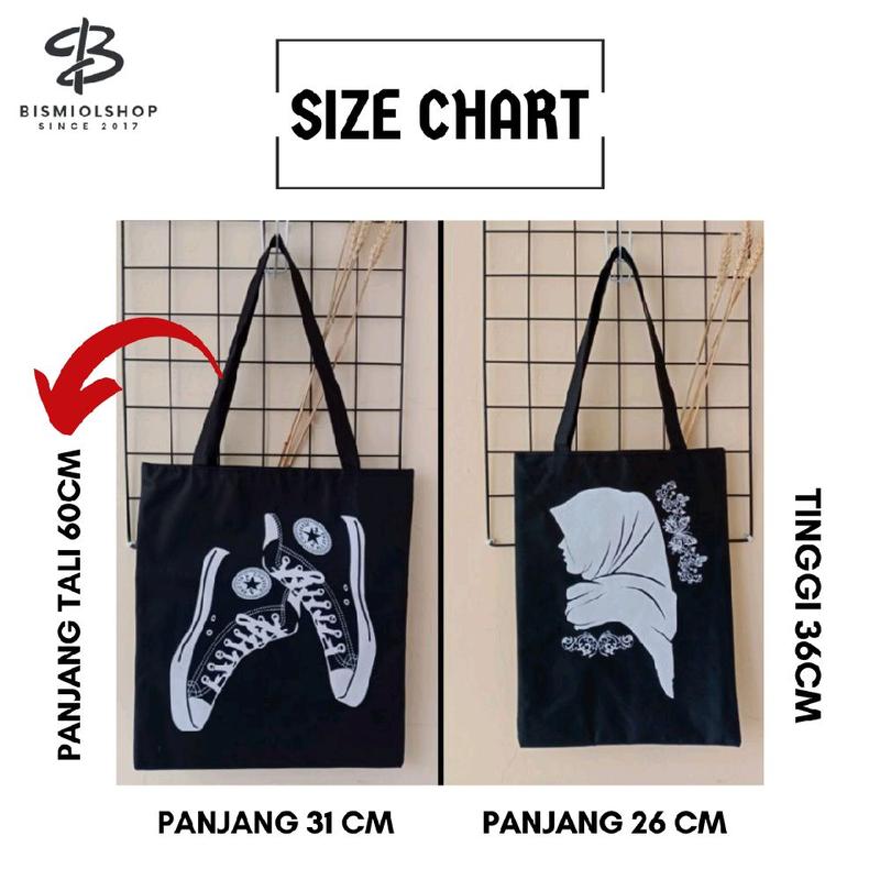 Tote bag resleting Totebag wanita ukuran 26×36 Bahan dinir tebal Tas jinjing motif 3