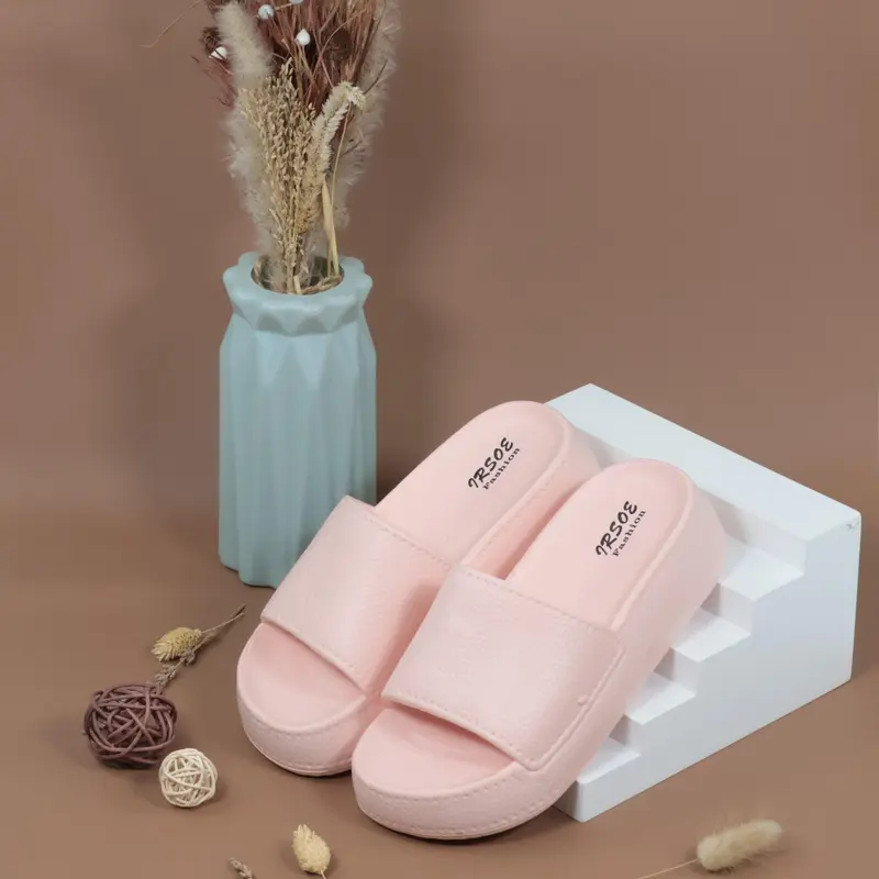Sendal Selop Wanita Bahan 520M-2 Karet EVA Model Kulit Jeruk Lembut Anti Slip Anti Licin Santai Shoes 3