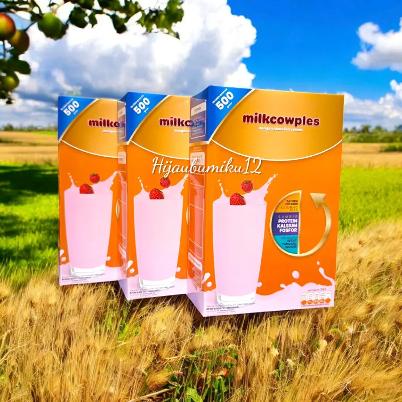 (3 pcs) Milkcowplus Milkcowples Susu Sapi Bubuk Fullcream 500 gram Dairy Powder tinggi protein Anak Hingga Dewasa 8