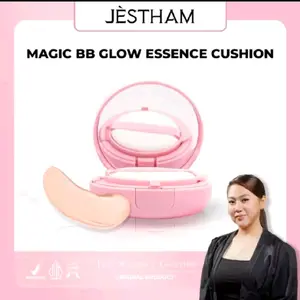 (LANGSUNG KIRIM) JESTHAM SKINCARE Magic BB Glow Essence Cushion Bedak Basah Bedak Cair Foundation Wajah