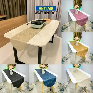 Taplak Meja Tamu Anti Air Table Runner Waterproof Tebal Kuat Tahan air Tahan minyak Modern Glossy Kain Linen