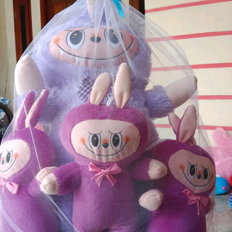 Boneka  Labubu Beranak 3 (Isi 1 Besar 3 Kecil) - Mainan Lucu dengan Desain Unik dan Berkualitas Tinggi - Toys, Dolls 5