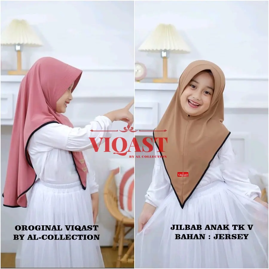 KERUDUNG ANAK TK DESAIN V HIJAB ANAK INSTAN BAHAN JERSEY PREMIUM SIZE 7-12 TAHUN Nyaman Muslim