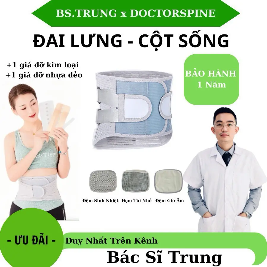 Đai lưng Star Doctorspine - Đai lưng cột sống cải thiện thoái hóa,thoát vị