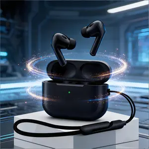 【2026 NEW】Eikelk Hsz PHANTOM G5 Earphone Nirkabel, Anti Air Dalam, Baterai Tahan Lama, TWS, Bass Kuat, Surround 3D, Peredam Suara Cerdas, Gaming, Panggilan, Musik, Olahraga, Earphone Bluetooth Nirkabel