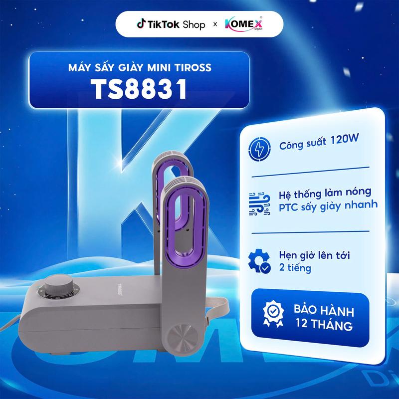Máy Sấy Giày Mini Tiross TS8831 - Thiết Bị Sấy Khô Giày Nhanh Chóng