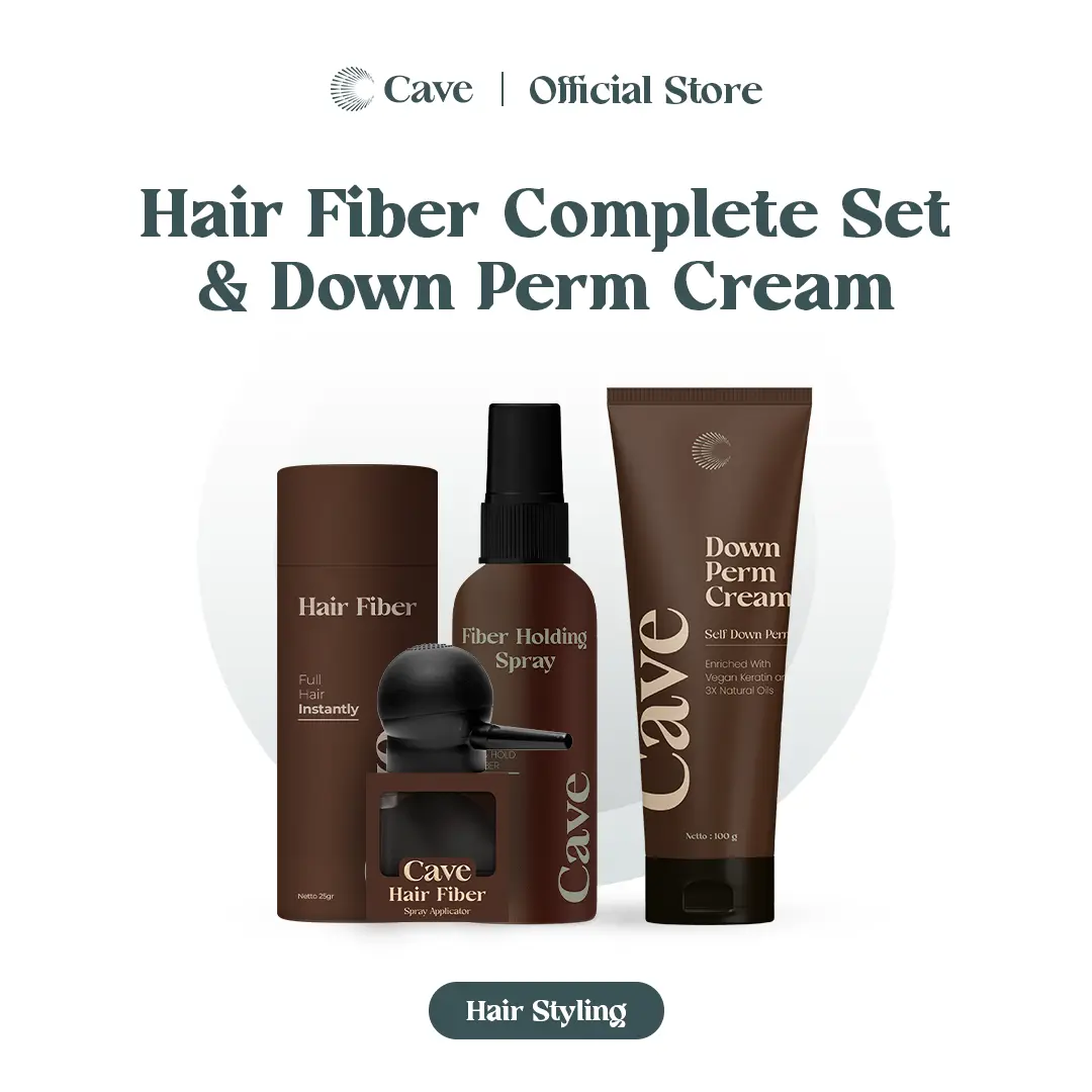 Hair Fiber Complete Set + Down Perm Cream