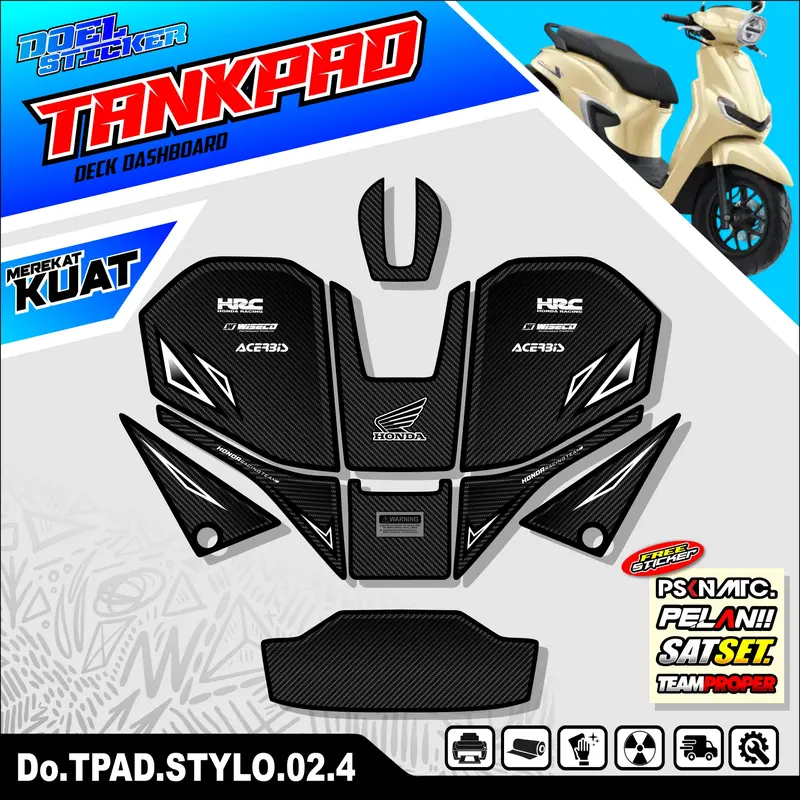 Sticker Variasi Dashboard Tankpad Motor Stylo 160 JA STICKER 002 3