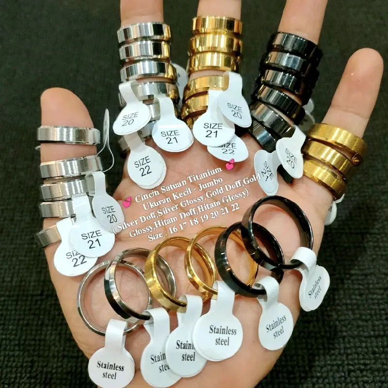 Cincin Titanium size jumbo muat dari BB 90kg sampe 150kg 8