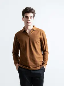 HSRM - Pozi Polo Zipper Long Sleeve | Kaos Polo Pria Lengan Panjang