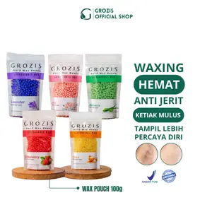 GROZIS Natural Depilatory Wax Body Hair Removal Brazilian Hard Wax Bean