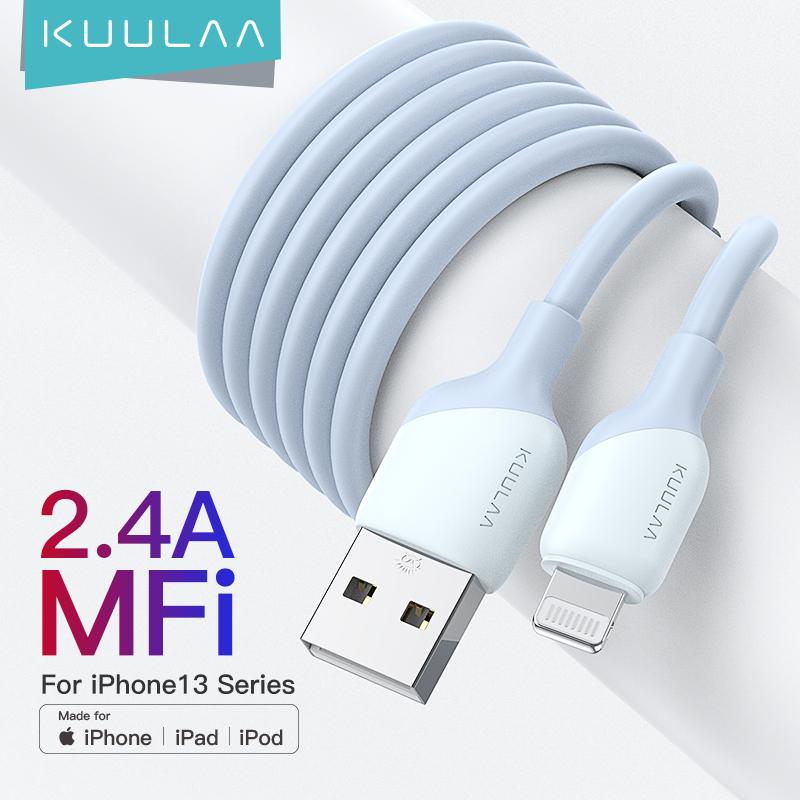Dây sạc nhanh được chứng nhận MFi, KUULAA, dành cho iPhone 14 / 13 pro max, Cáp Lightning dành cho iPhone 12 pro max / 11 Pro max / X / Xr / Xs Max / 8 / 8 Plus / 7 / 7 Plus / 6 / 6s / 6 Plus, Cáp sạc iPhone, Dây cáp iPhone Phụ Kiện Usb