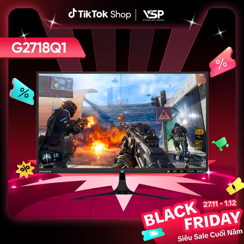 Màn Hình Gaming VSP G2718Q1 27 Inch 2K 180Hz 1ms manhinh vitinh maytinh