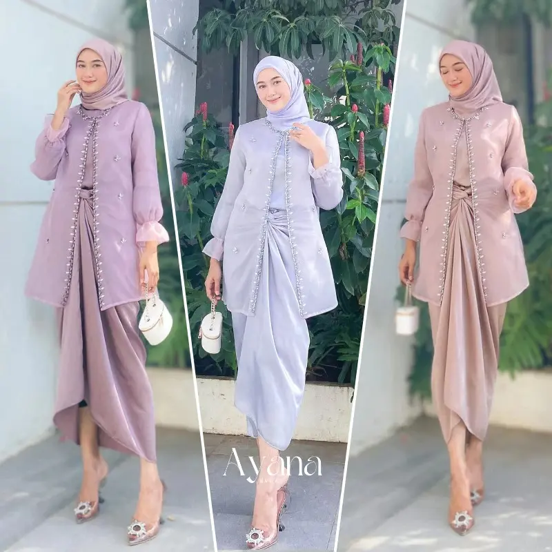 ELAYA OFFICIAL - Outer Organza Premiun Ready/Baju Pesta/Oneset wanita/Outer Kondangan Mewah New Oneset Jemma Organza Terbaru Setelan Kondangan Kekinian Rok Lilit Bahan Maxmara OOTD Kekinian Keren Wanita 2023 Oneset Jemma Organza Premium 0