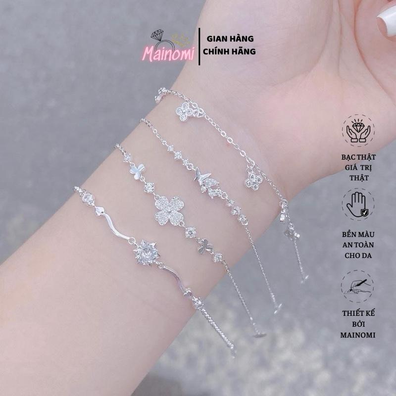 Vòng tay dây các mẫu nhỏ xinh chuẩn bạc ta MAINOMI