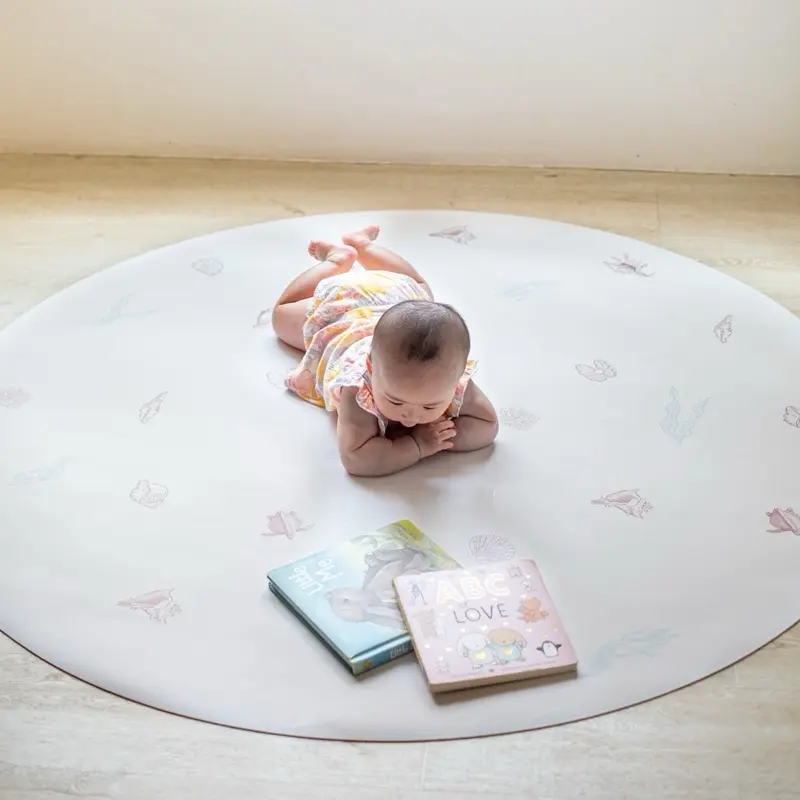 Our Mats: Round Reversible Vegan Leather Mat