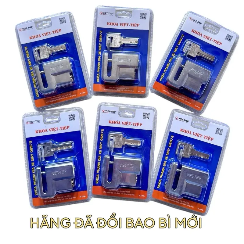 Khóa đĩa xe máy Việt Tiệp 06972 chịu lực và không gỉ 1