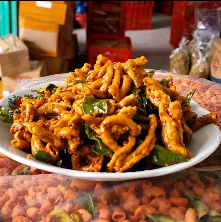 Usus Ayam Crispy pedas daun jeruk 1kg 4