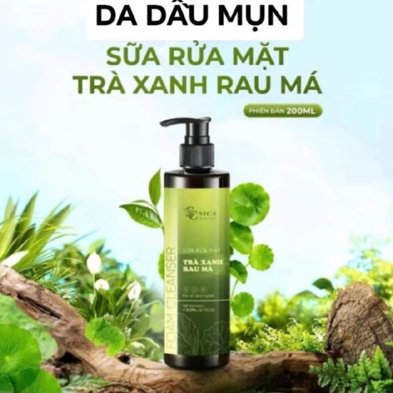 Các dòng sữa rửa mặt sica white: sữa rửa mặt trà xanh rau má sữa rửa mặt nghệ trà xanh sữa rửa mặt lúa mạch sữa rửa mặt cốt nám x3