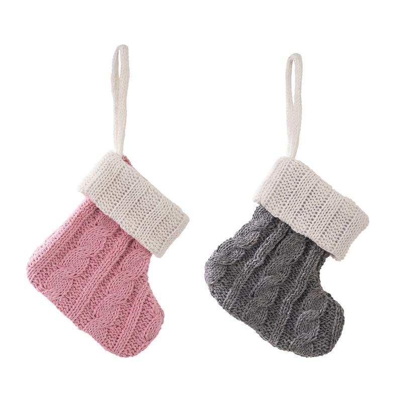 Product Introduction of Tất Dệt Kim, Đồ Trang Trí Giáng Sinh, Tất Treo Cây Thông Noel, Tất Giáng Sinh Mini, Mặt Dây Chuyền 21