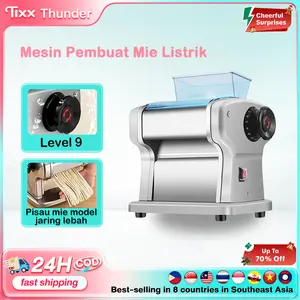 TIXX Stainless Mie Listrik Elektrik Otomatis Mesin Pembuat Mie Pasta Pangsit Gear Penggiling Pisau Dibuat di Jepang Layanan Purna Jual Komprehensif - Manga
