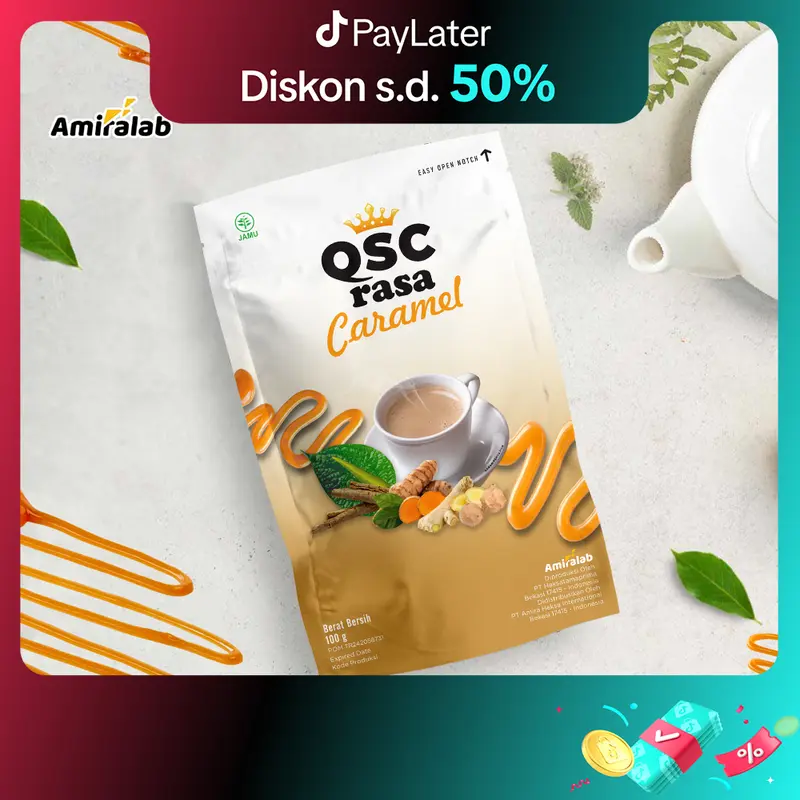 [Amiralab] Queen Secret Caramel - QSC Female Rasa Karamel Lancarkan Siklus Wanita menstruasi Halal & BPOM 0