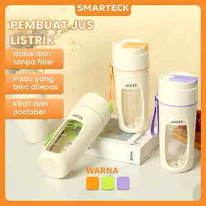 Smarteck SJC01 Basic Portable Mini Juice Cup Blender Juicer Portable Usb Rechargeable Ice Crusher 400ML Mesin Jus Multifungsi