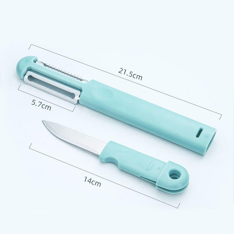 3 In 1 402 Stainless Steel Multi functional Peeler Home Skin-peeler Fruit Apple Potato Scraper Peeler Grater Kitchen 5