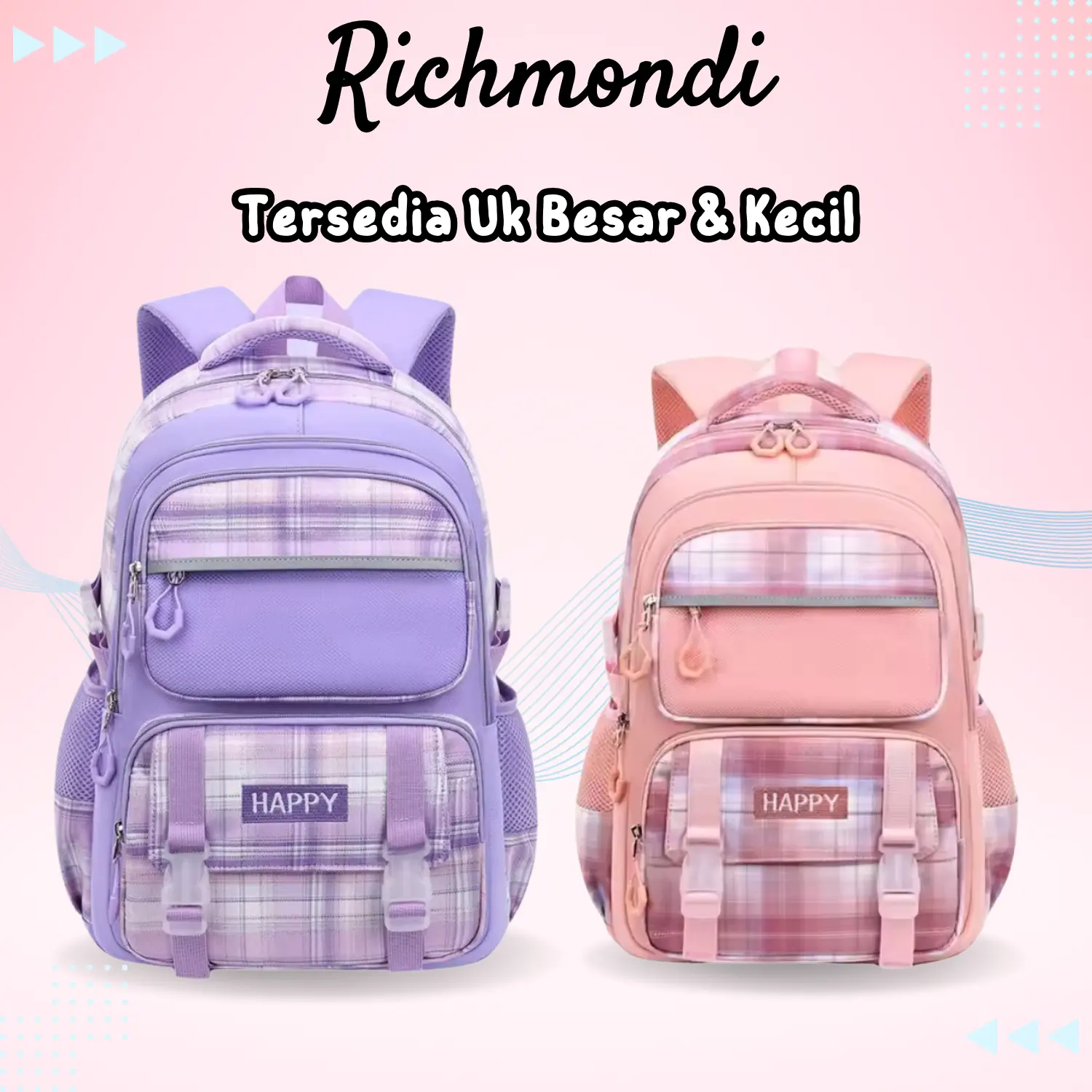 Tas Ransel  anak sekolah  Fashion terbaru lucu tk sd smp cewe 1424