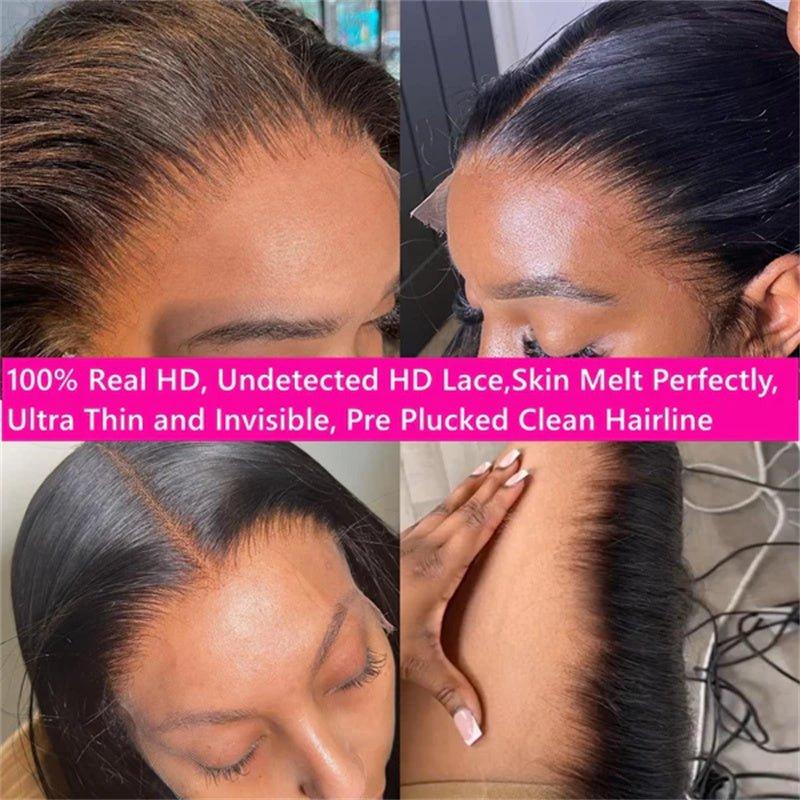 Product Introduction of LEMODA Body Wave 13x4 Full Lace Front Wigs 210% High Density Human Hair for Women HD Lace Front Human Hair Wig With Baby Hair Natural Black 4