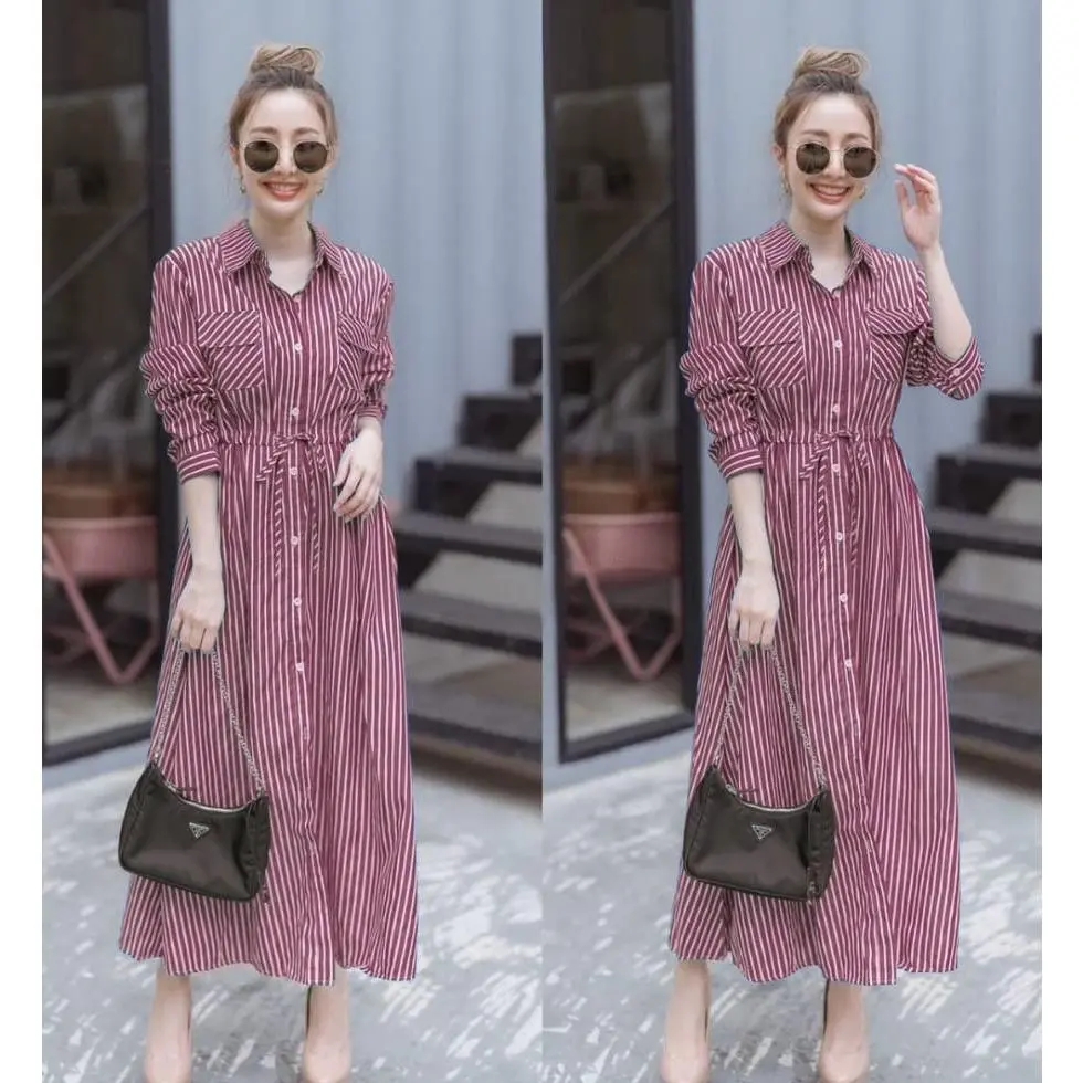 Vylen Shop Gamis Twopocket Fit XL -3XL  / Fashion Wanita