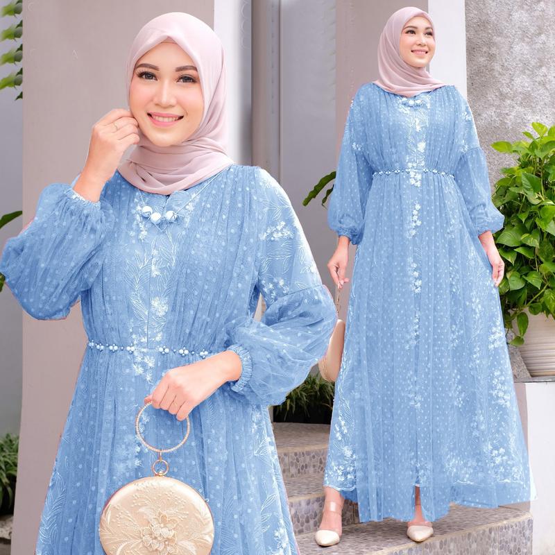 Product Introduction of MAXI JAHWARA (M-XXXL) READY 5 UKURAN GAMIS MUSLIM GAMIS MURAH GAMIS PESTA GAMIS TERLARIS GAMIS KEKINIAN GAMIS COUPLE JAHWARA KID BISA COD Ibu Kombinasi 32