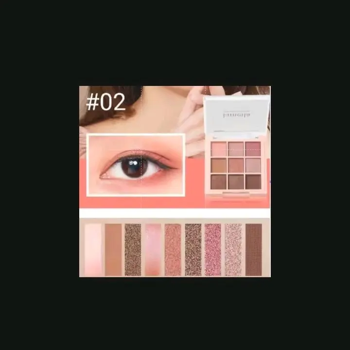 Eyeshadow Palette 9 Warna MATTE Original Lasting - Waterproof