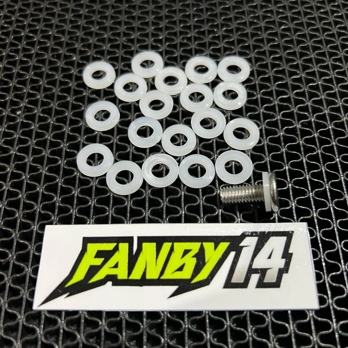 Satuan Ring Nylon / Ring Plastik ukuran M6 ( Baut Drat 10 ) Ring Bodi Motor Universal