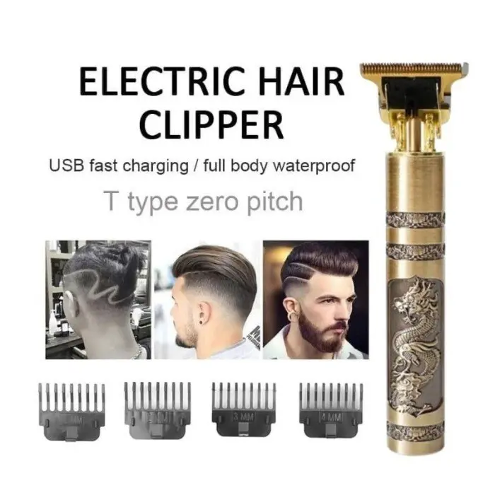 CUKUR Vintage Naga Alat Mesin Cukur Potong Rambut Elektrik Kumis clipper Jenggot 4